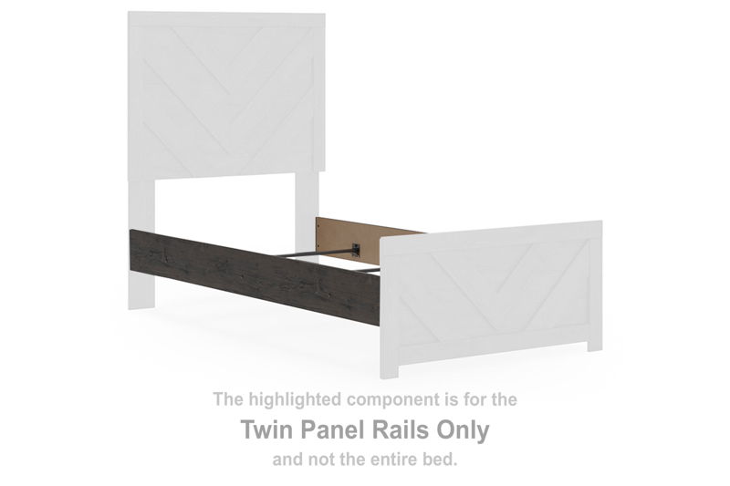 Prendonea - Twin Panel Rails - Charcoal