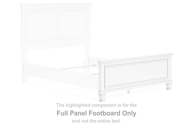Fortman - Full Panel Footboard - White