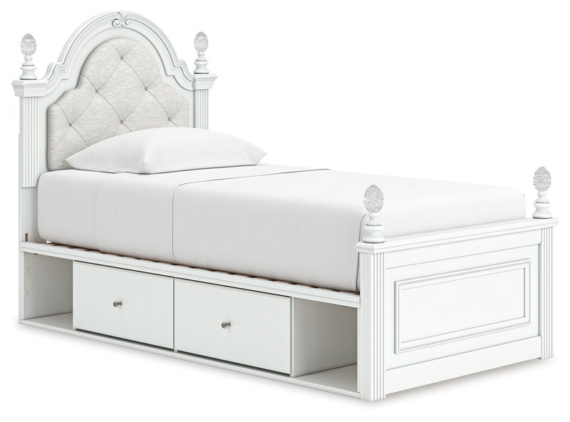 Kozlani - Upholstered Panel Storage Bed
