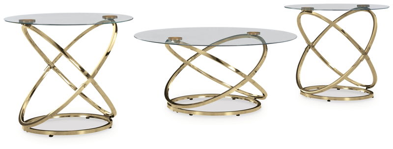 Crimonti - Occasional Table Set (Set of 3) - Champagne