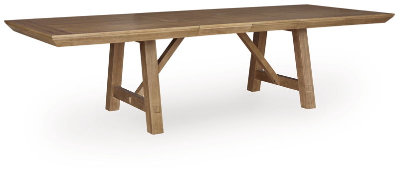 Ridgester - Rectangular Dining Room Extension Table - Light Brown