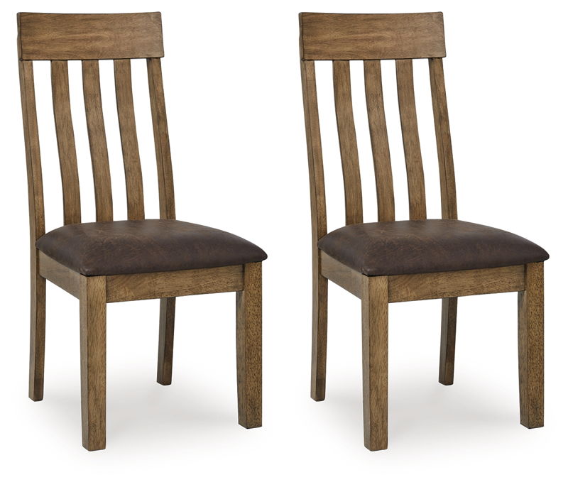 Urbinforte - Dining Upholstered Side Chair (Set of 2) - Light Brown