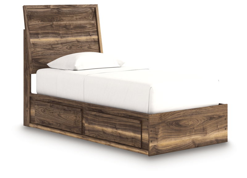 Chirason - Panel Bed With Storage