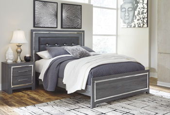 Lodanna - Queen Panel Rails - Gray