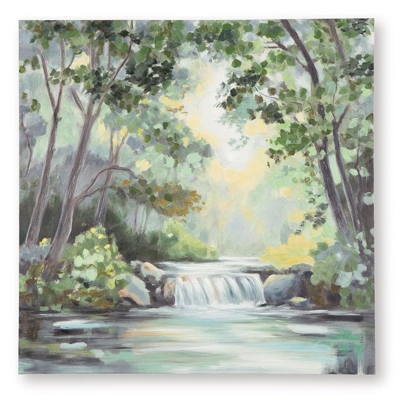 Evermaddick - Wall Art - Green / Gray / White