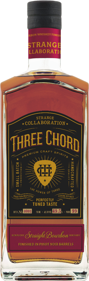 Three Chord Strange Collaboration Pinot Noir Barrel Finished Bourbon Whiskey 750ml