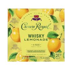 Crown Royal Whisky Lemonade 4Pk 12oz Cans