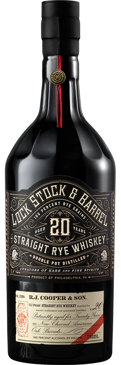 Lock Stock & Barrel 20 Year Old Straight Rye Whiskey 750ml