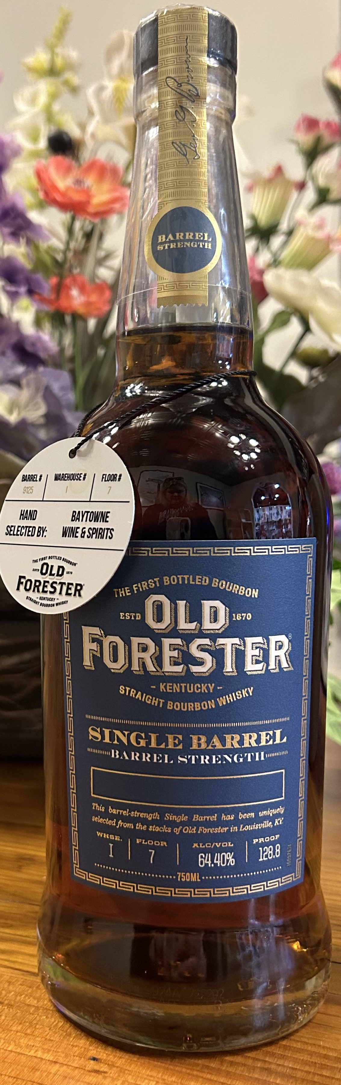 Old Forester Single Barrel Barrel Strength Bourbon 750ml