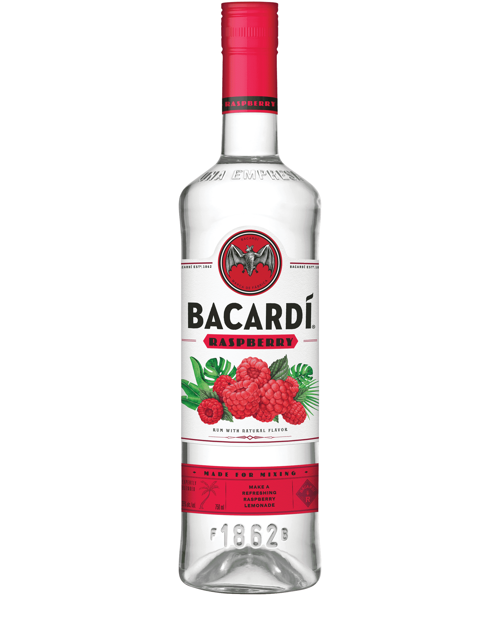 Bacardi Raspberry Flavored Rum 1L