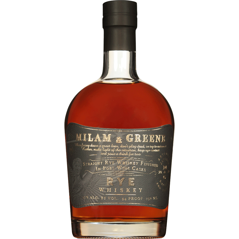 Milam & Greene Port Cask Finished Rye Whiskey 750ml
