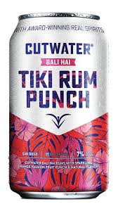 Cutwater Tiki Rum Punch 4Pk 12oz