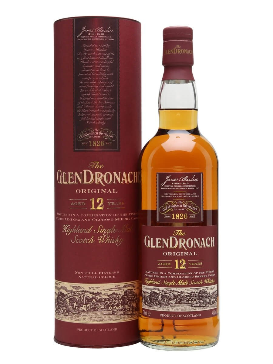 The Glendronach 12 Year Old Single Malt Scotch Whisky 750ml