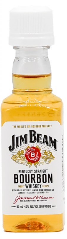 Jim Beam White Label Kentucky Straight Bourbon Whiskey 50ml