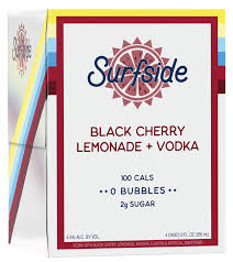 Surfside Black Cherry Lemonade Vodka 4-Pack 355ml Cans