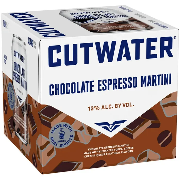Cutwater Chocolate Espresso Martini 4Pk 12oz Cans
