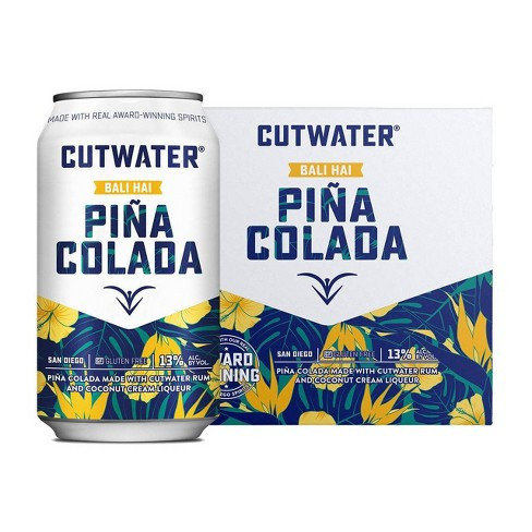 Cutwater Pina Colada 4Pk 12oz Cans