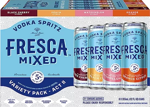 Fresca Mixed Vodka Spritz Variety Pack 8Pk 12oz Cans