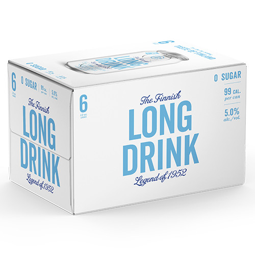 Long Drink Zero Sugar 355ml Cans 6Pk