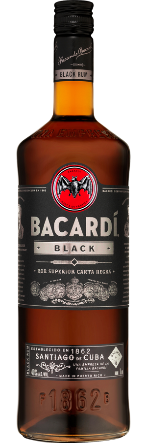 Bacardi Black Rum 1 Liter