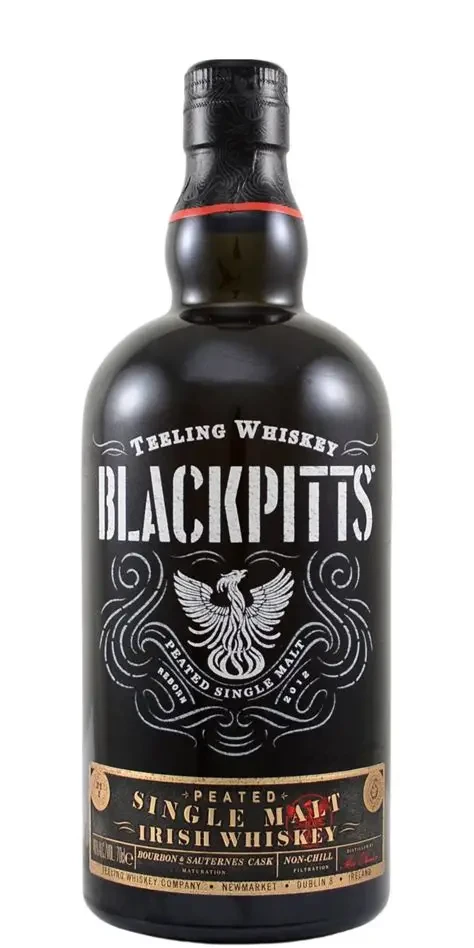Teeling Blackpitts Peated Single Malt Irish Whiskey 750ml