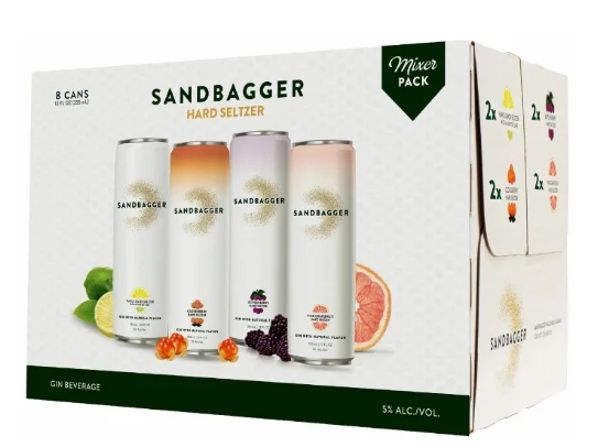 Sandbagger Gin Seltzer Variety Pack 8Pk