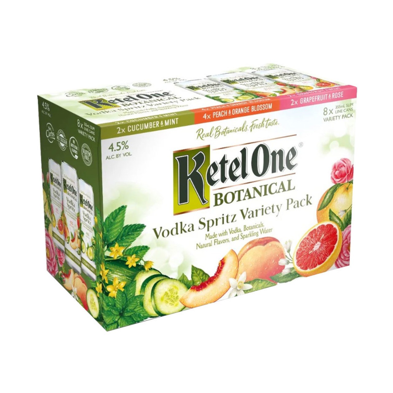Ketel One Botanical Vodka Spritz Variety Pack 8Pk-12oz
