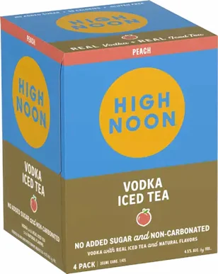 High Noon Tea Peach 4Pk 355ml Cans