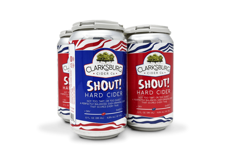 Clarksburg Dry Hard Cider 4-Pack 16oz Cans