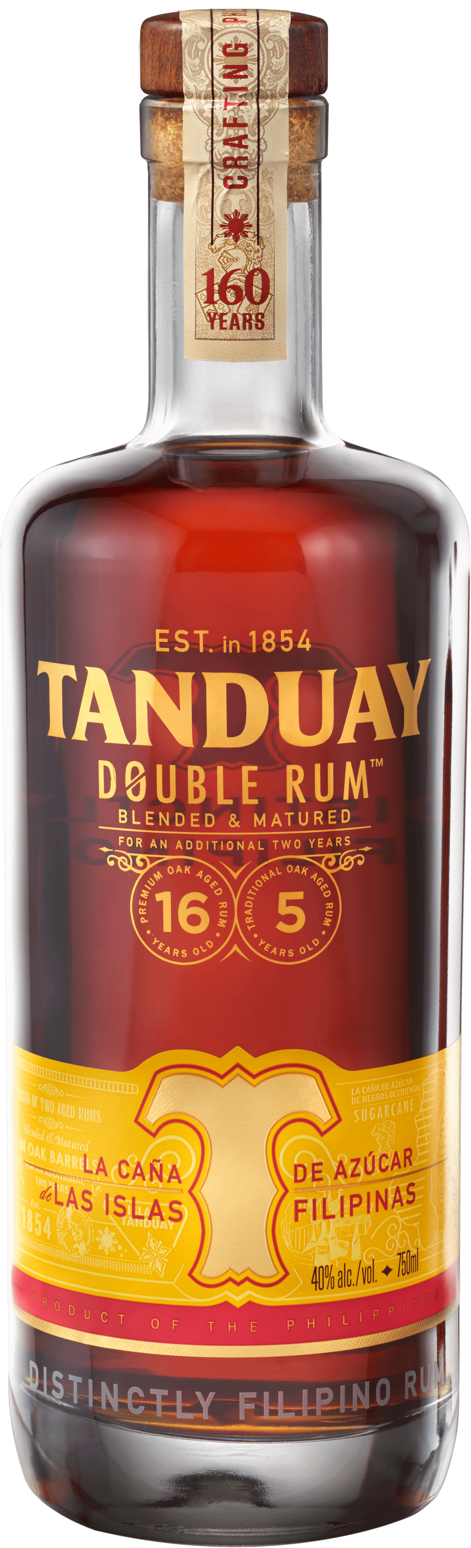 TANDUAY DOUBLE GOLD RUM 750