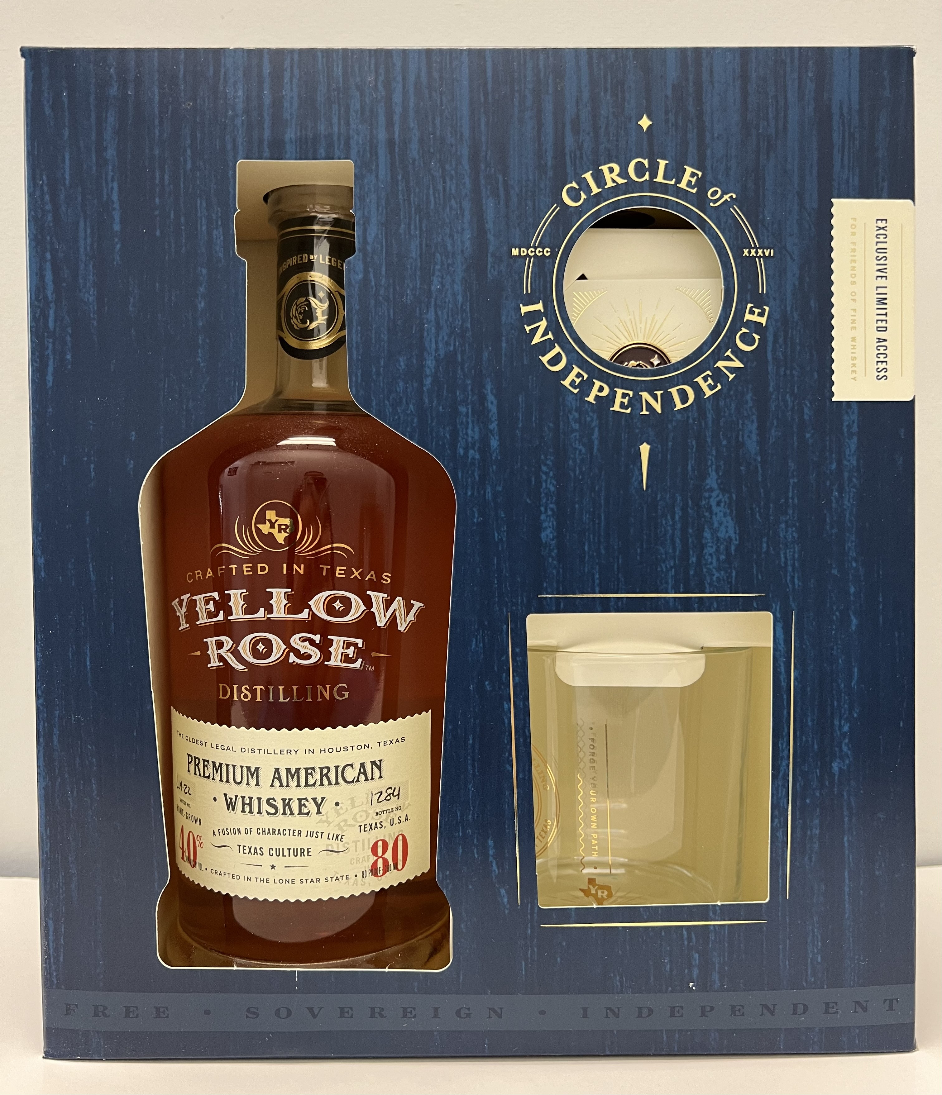 YELLOW ROSE WHISKEY 750-GIFT