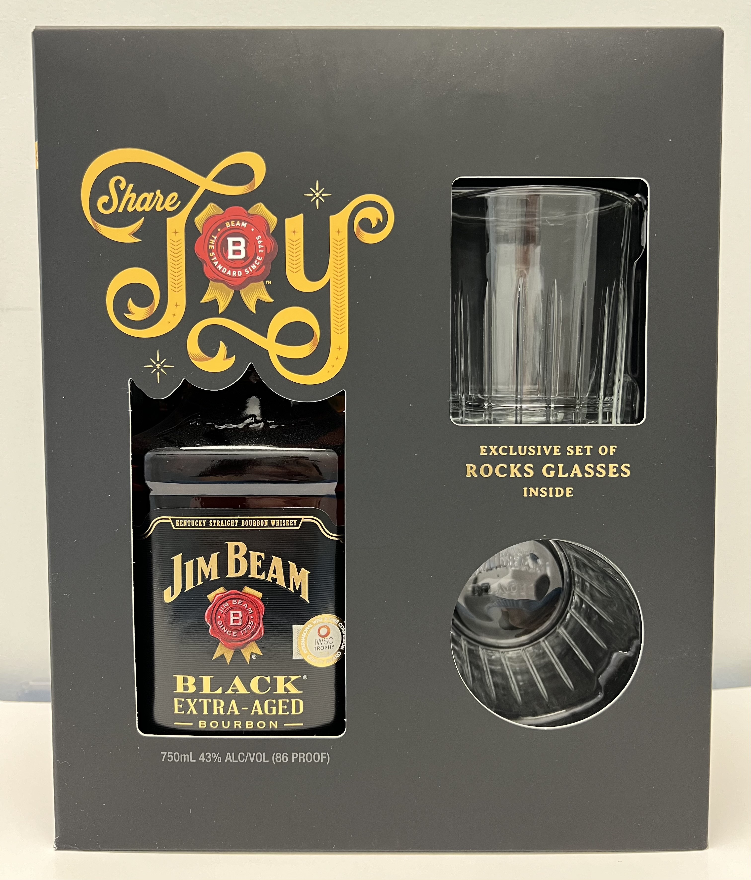 JIM BEAM BLACK 750 W/ ROCKS