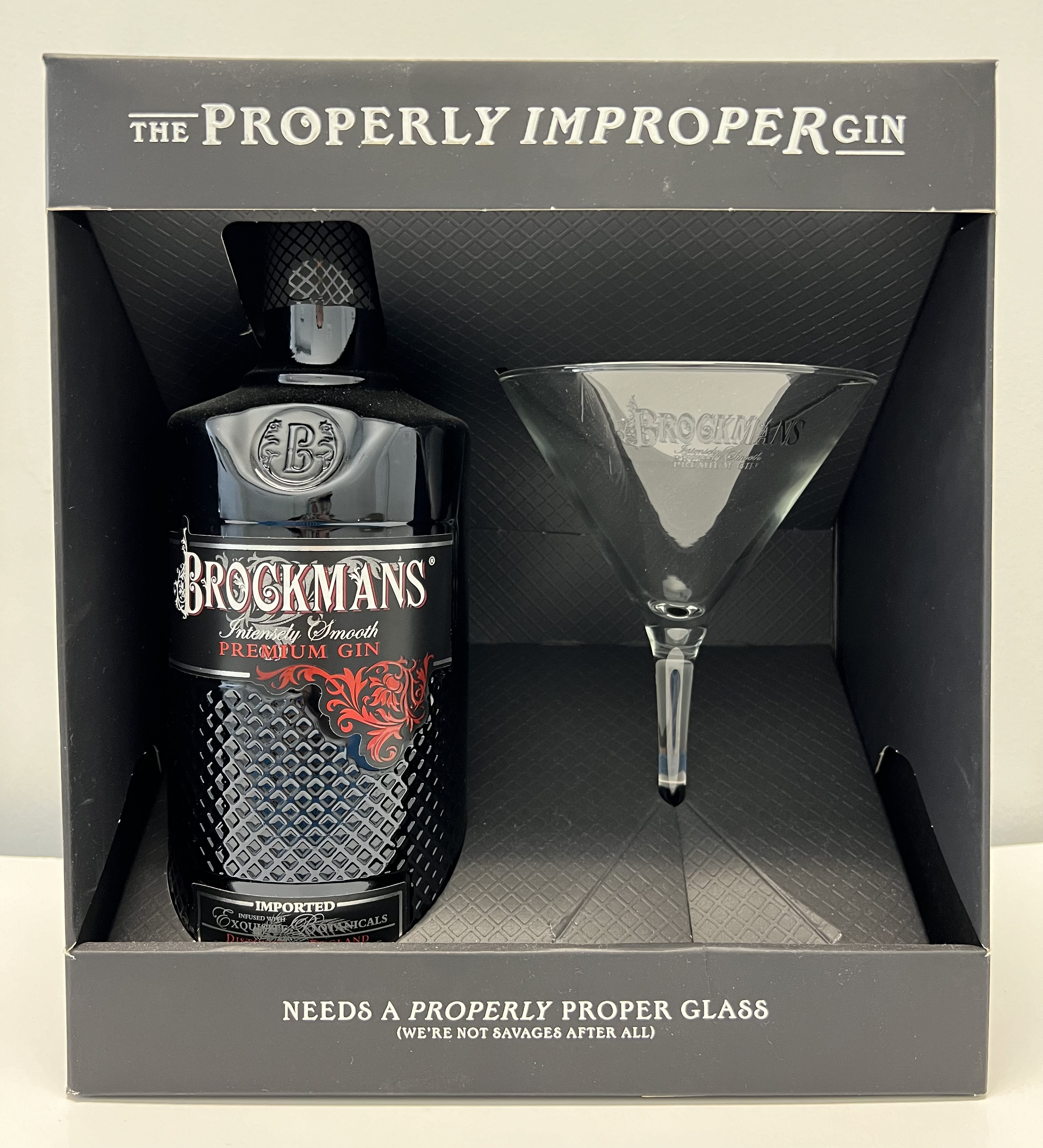 BROCKMAN'S GIN GIFT SET 750