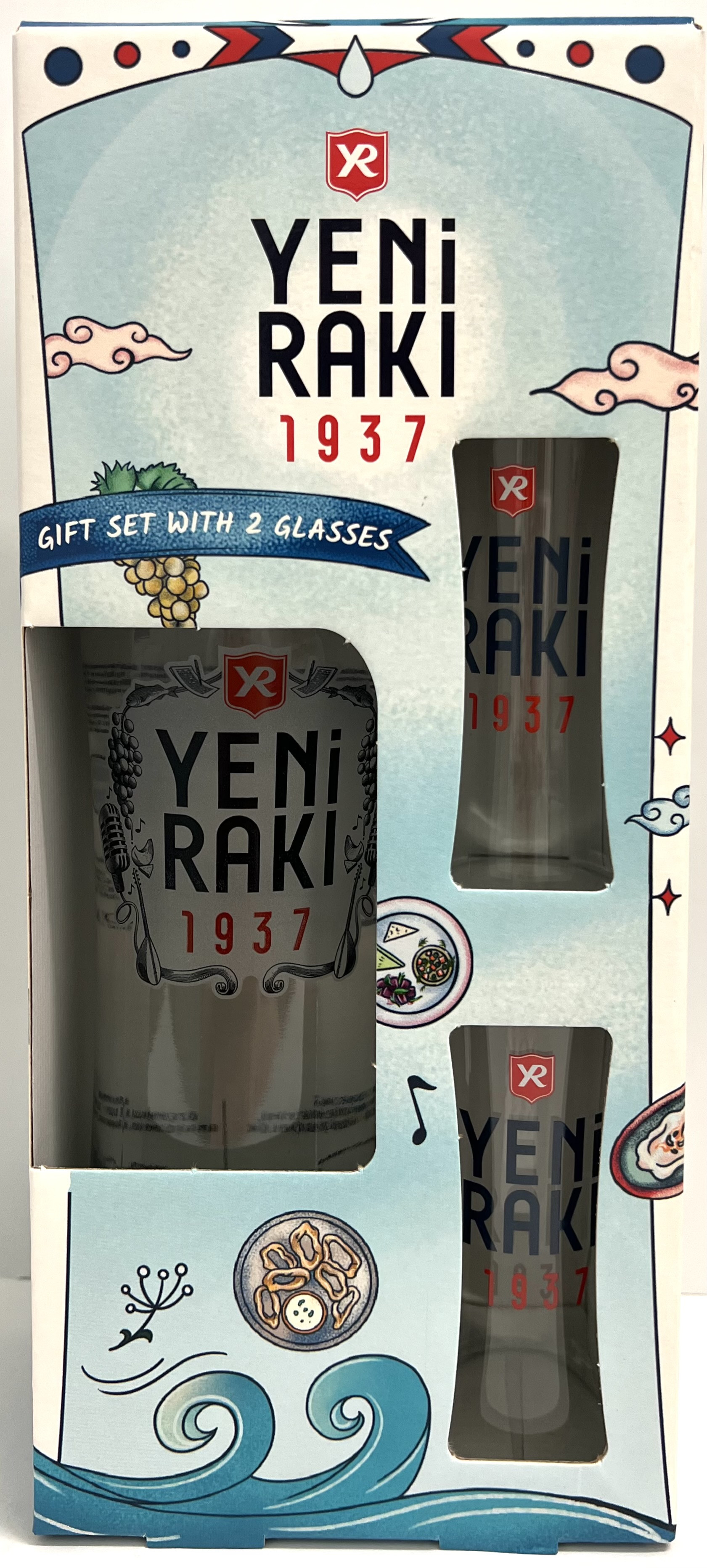 YENI RAKI 700 W/GLASSES