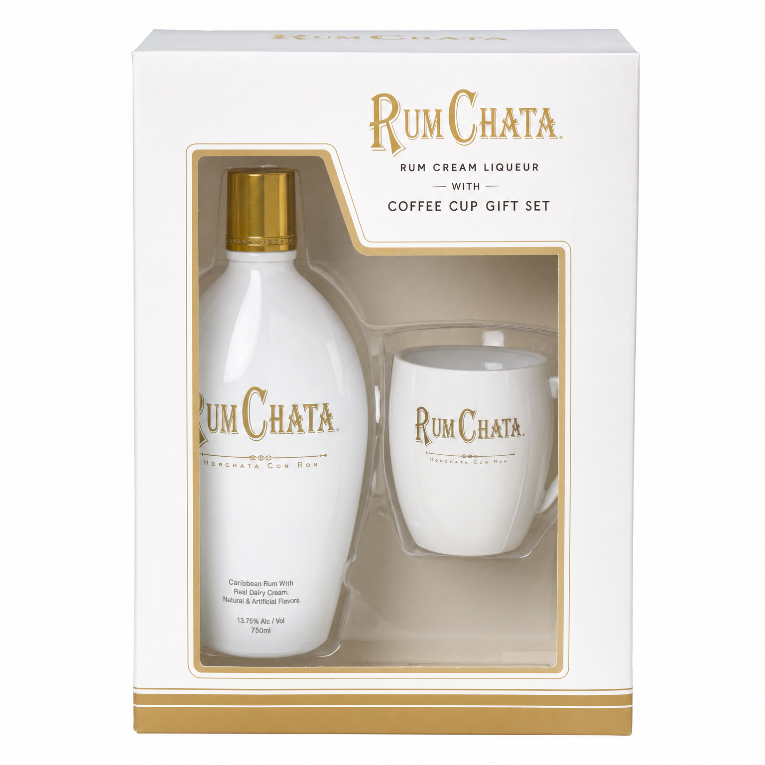 Rumchata Rum Cream Liqueur With Coffee Cup Gift Set 750ml
