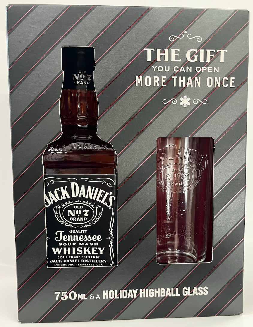 JACK DANIELS BLACK 750 W/GL