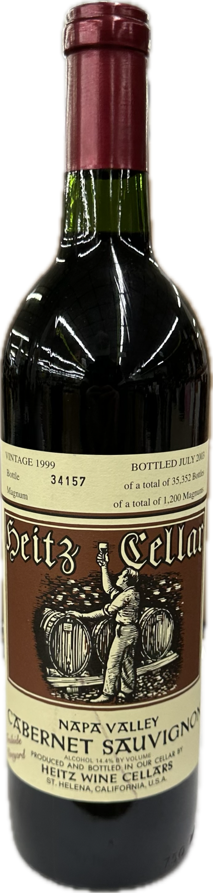 HEITZ TRAIL CAB SAUV '99 750
