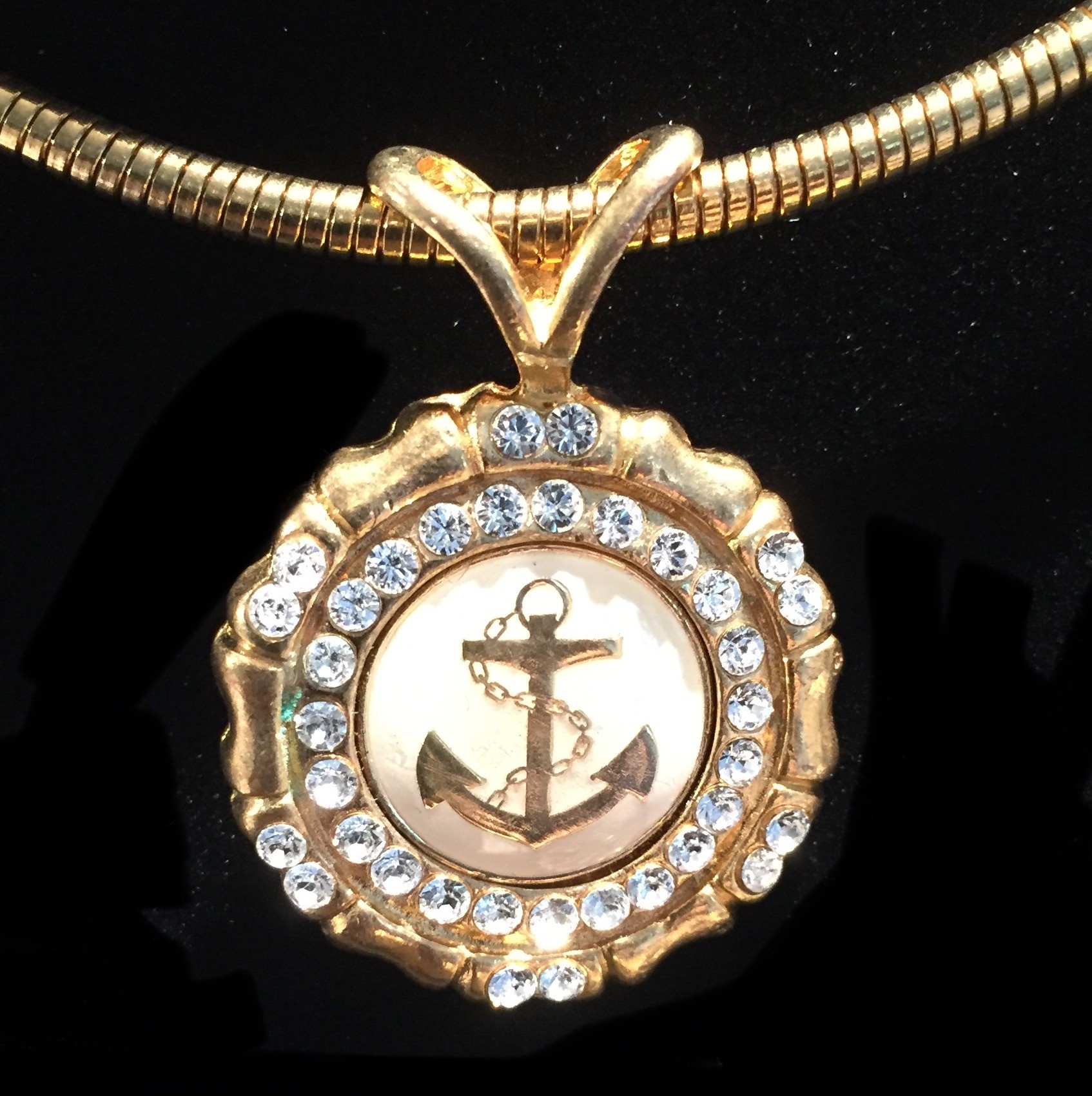 Anchor Medallion with Crystal. $59. (Medallion only)