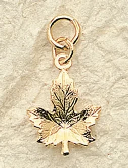 Maple Leaf Charm   (priced per pair)
