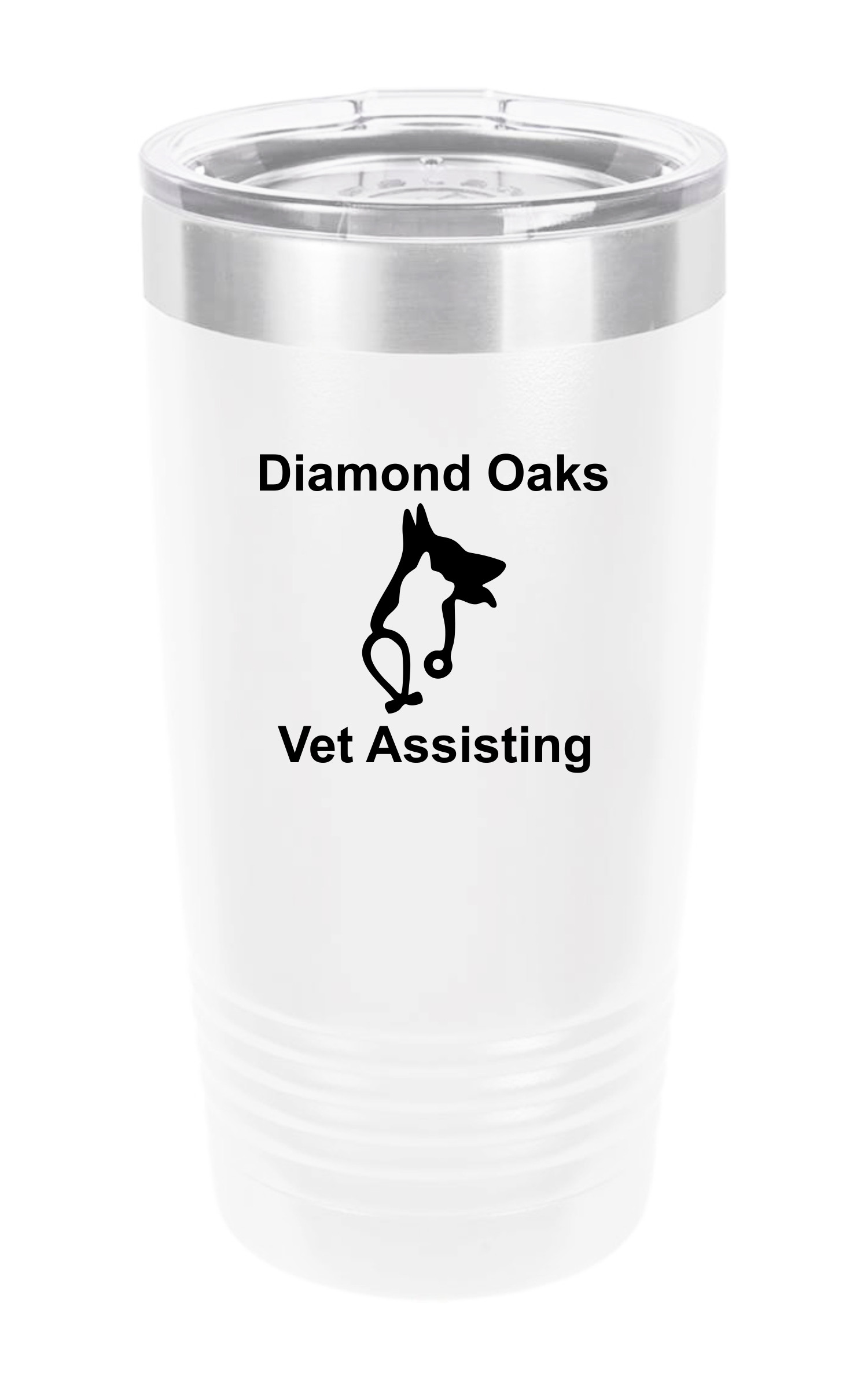 Vet Polar Camel 20 oz.  Ringneck Vacuum Insulated Tumbler w/Clear Lid LTM7214