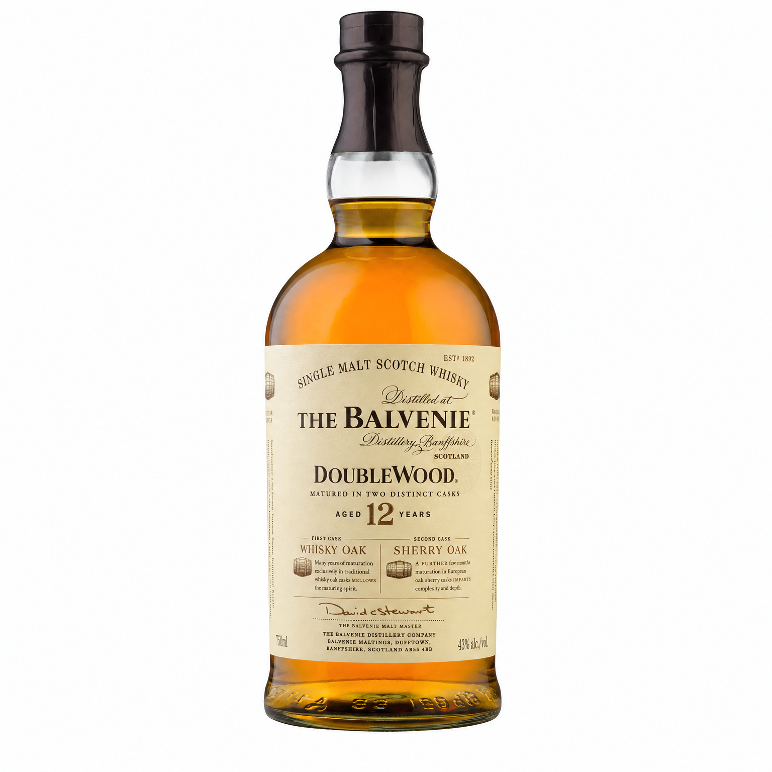 The Balvenie DoubleWood 12 Year Old Single Malt Scotch Whisky 750ml