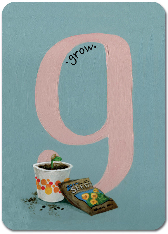 G is for Grow (Pink)