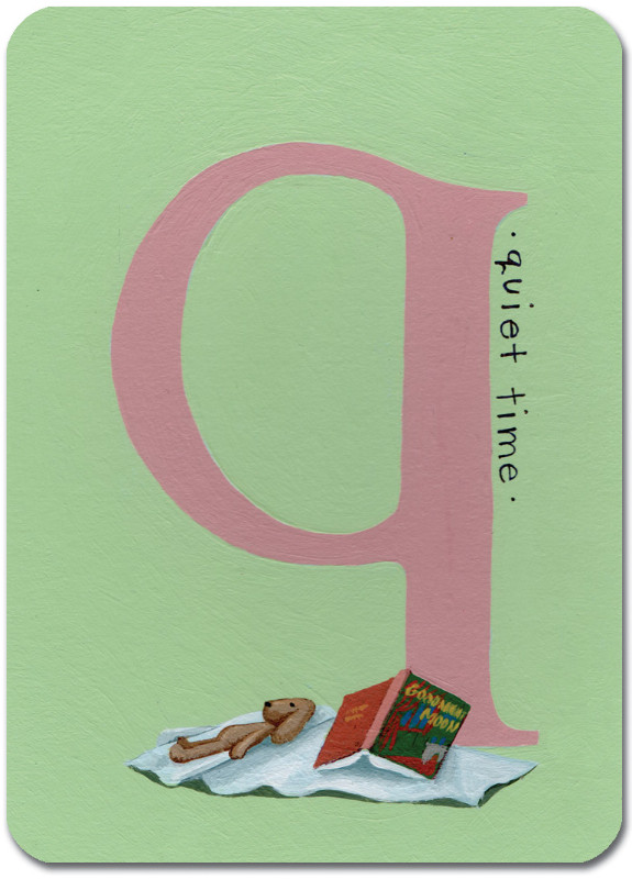 Q is for Quiet Time (Pink)